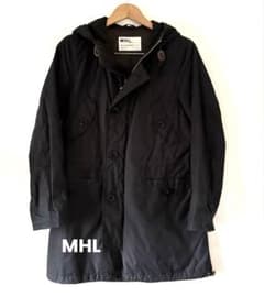 MHL. ダウンコート モッズコート フード付き 綿 ベージュ 男女兼用 