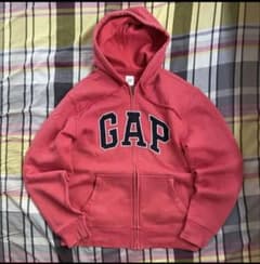 OLD GAP ジップパーカー ピンク 赤 00s 00s OLD GAPジップパーカー y2k 短丈 - メルカリ