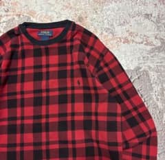Polo Ralph Lauren ラルフローレン 長袖サーマル チェック Lのサムネイル