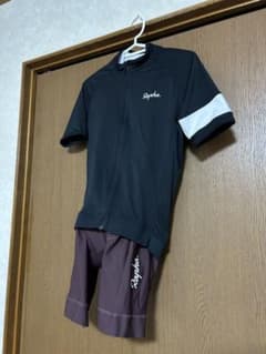 美品 Rapha ラファコア上下セット（Sサイズ） Black&Mahogany - メルカリ