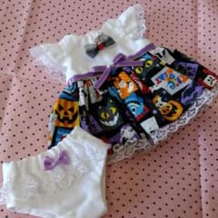 ひまわり様専用！メルちゃんのハロウィンドレス♪袖フリル♪パンツ付のサムネイル