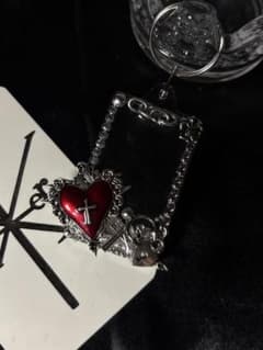 レッド 赤 アクキー アクリルキーホルダー デコ キーホルダー ハンドメイドのサムネイル