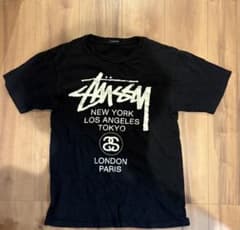 Stussy ワールドツアー Tシャツ ブラックのサムネイル