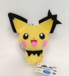 ポケモン ギザみみ ピチュー ゴムひも付ぬいぐるみ マスコット 2009