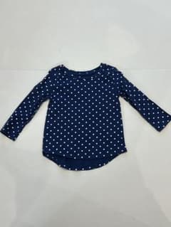 baby Gapネイビー 水玉模様 長袖カットソー 12-18M 80cmのサムネイル