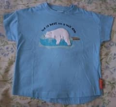 ⭐︎新品未使用　未開封⭐︎ familiar 水色 クマ Tシャツ 90サイズ familiar クマとクジラ Tシャツ90 - メルカリ