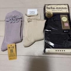 양말 가게 tutuanna 양말 스타킹 3 점 세트