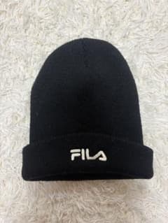 FILA ニット帽 ビーニー ブラックのサムネイル