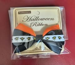 ハロウィンリボン　ペット用　ヘアクリップのサムネイル