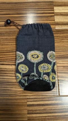 ③ミナペルホネン　ハンドメイド 巾着袋 保冷カバーのサムネイル