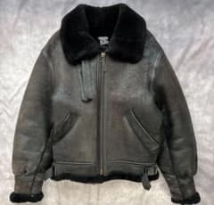 AVIREX B-3 入手困難 ムートンジャケット レザージャケット 黒 38 