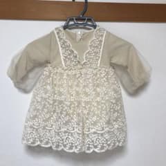 【新品未使用】キッズドレス、結婚式、ワンピース90のサムネイル
