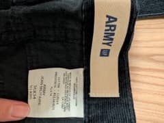 GAP ARMY コーデュロイパンツ ブラック 36x34のサムネイル