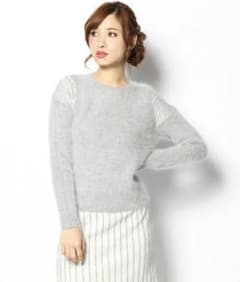 【tita様専用】FRAY I.D 肩レースアンゴラモヘアニットのサムネイル