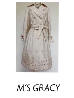 ☆エムズグレイシーお花カットワークトレンチコート38☆ ☆エムズグレイシーお花カットワークトレンチコート38☆ - メルカリ