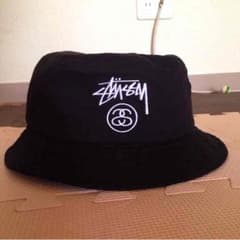 新品未使用stussy バケットハット ブラックのサムネイル