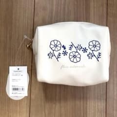 CDF etendue フルールオトナル スクエアポーチ ベージュ ポーチ 花柄のサムネイル