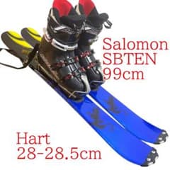 メンズ ショートスキー ファンスキーセット 28-28.5cm Salomon - メルカリ