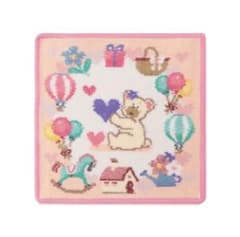 FEILER フェイラー ハンカチ　リリアドリーミーハウス・ピンク