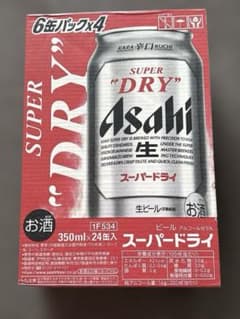 アサヒ　スーパードライ　350ml×24缶（1箱）のサムネイル
