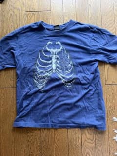 NEMENID スケルトンプリント Tシャツ ブルー Mサイズのサムネイル