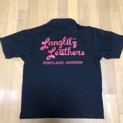 Langlitz LeathersラングリッツレザーポロシャツLサイズ ブラックのサムネイル