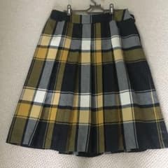 さっこ様専用イネド　チェックスカート　膝丈スカート　プリーツスカートのサムネイル