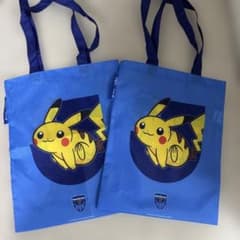 2枚　横浜FC ポケモン　Ｊリーグ エコバッグ　　 ピカチュウ　ピクシーのサムネイル