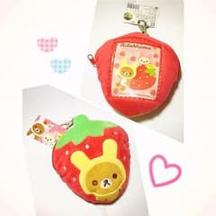 【超お買い得！】リラックマのかわいい苺のパスケース❁︎のサムネイル