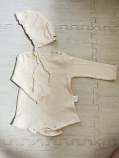 美品　monbeb e風　ワッフルロンパースのサムネイル