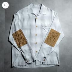 Maison Kinema Rayon check shirt グレー Sのサムネイル