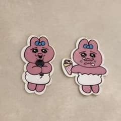 おぱんちゅうさぎ　フレークシールのサムネイル