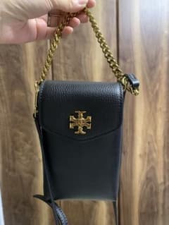 TORY BURCH ブラックレザーショルダーバッグのサムネイル