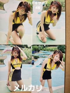 赤松寛子 生写真 4枚セット③リゲイン レースクイーン（ハガキ