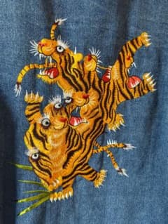 虎刺繍 デニムジャケットPSYCHOWORKS サイコワークス - メルカリ