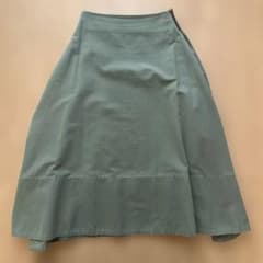 MADISONBLUE 19AW バックサテンジャンパースカート カーキ 01 MADISONBLUE ミモレ フレア バックサテンスカート01 カーキ - メルカリ