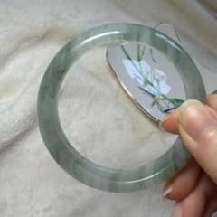 天山翠バングル 天然石 グリーン系 内径約55.9mm - メルカリ