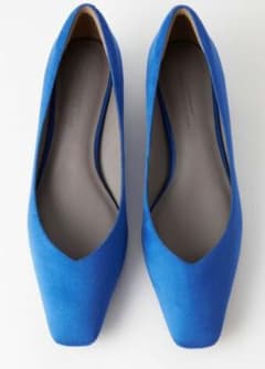 green label relaxing Vカットスクエアパンプス　23.5cmのサムネイル