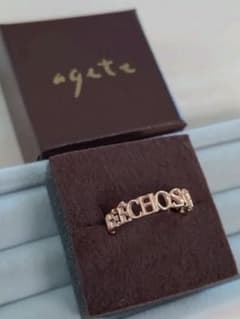 プ*け様 agete アガット★K5リング★フランス語メッセージ★現行販売品 プ*け様 agete アガット☆K5リング☆フランス語メッセージ☆現行販売品