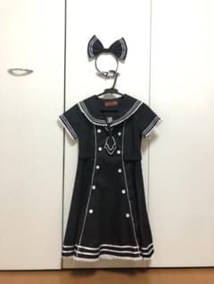 ［お値下げ！] BODY LINE セーラーカラーワンピース(130サイズ)のサムネイル