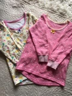 【美品】2枚セット⭐︎長袖 肌着 女の子 120サイズのサムネイル