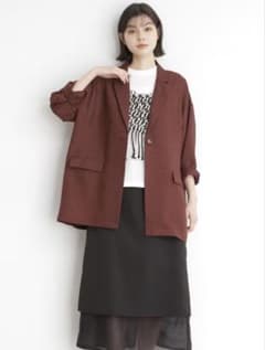 THE SHOP TK バーガンディ メッシュジャケット Mのサムネイル