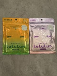 LuLuLun 北海道フェイスマスク メロン・ラベンダー・ミルク３種✖️２セット 北海道限定 ルルルン フェイスマスク メロン・ラベンダー 2袋セット