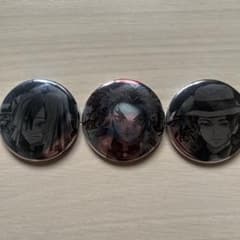 Demon Slayer: Kimetsu no Yaiba Can Badge 3-Piece Set, Ink Painting Style, Part 2 & Part 3