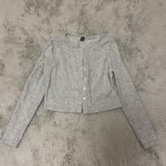 カジュアル カーディガン グレー SHEINのサムネイル