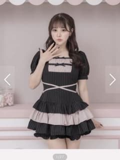 ♡ピウム pium はしごリボンティアードパフセットアップ♡ - メルカリ