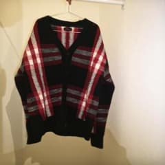 ZARA メンズ チェック柄 カーディガンのサムネイル