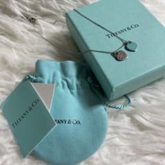 Tiffany ミントグリーン ハート型チャーム ネックレス - メルカリ