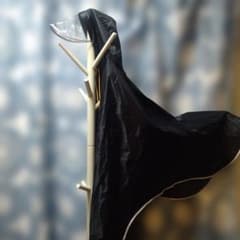 Lulu Couture 自転車用レインポンチョ 黒のサムネイル