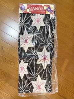 【新品未使用】浴衣 単品 黒地 白 ピンク フリーサイズのサムネイル